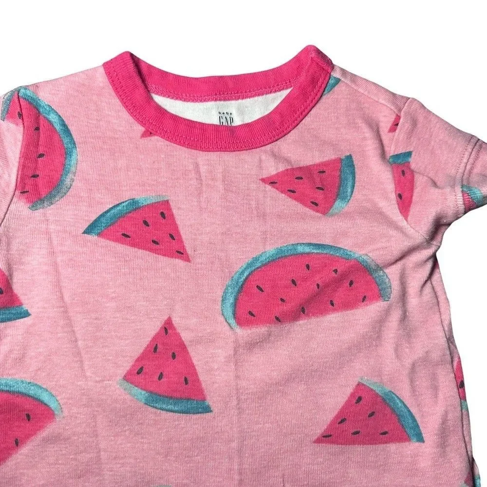 babyGap Watermelon girl pajama set 6-12 Months